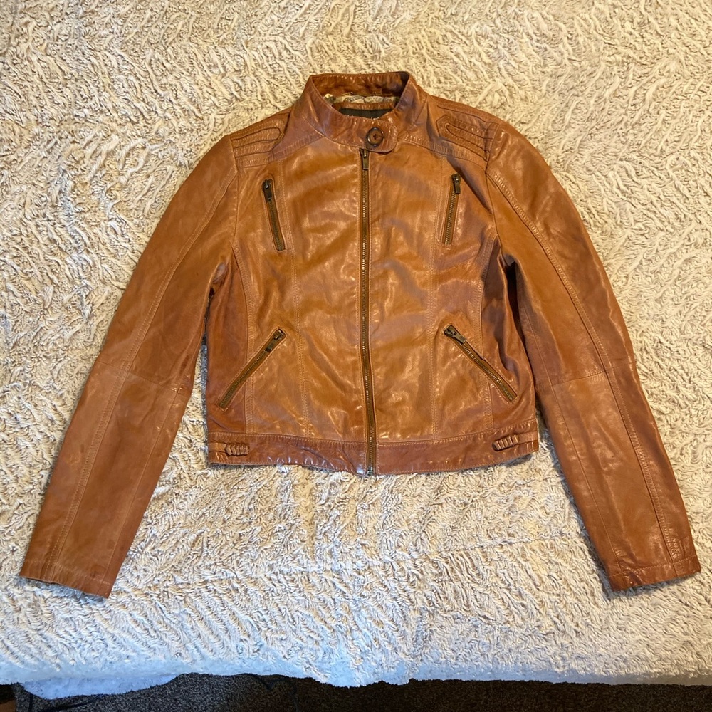Black Rivet leather jacket